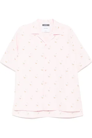 Moschino Logo embroidered shirt