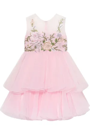 Maison Ava Floral-embroidered dress