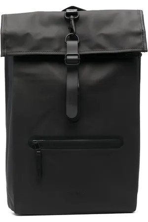 Rains Embossed-logo foldover backpack