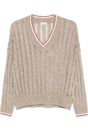 Brunello Cucinelli Open-knit T-shirt