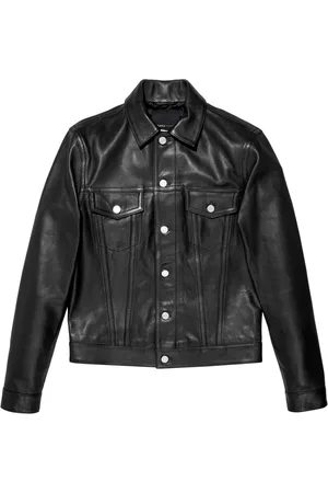 Purple Brand Logo-patch leather jacket
