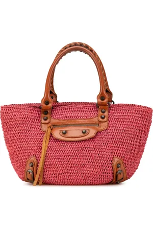 Balenciaga 2010-2024 Raffia Motocross Classic Panier Basket tote bag