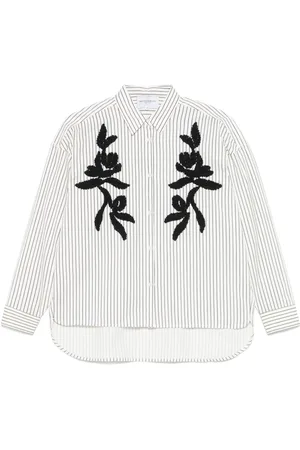 ERMANNO SCERVINO Leaf-embroidered shirt