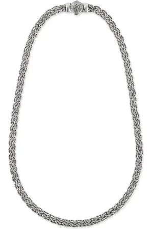 EMANUELE BICOCCHI Diamond-cut flat braided necklace