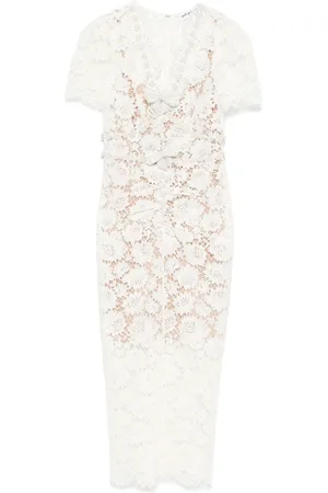 Self-Portrait Fine-lace midi dress