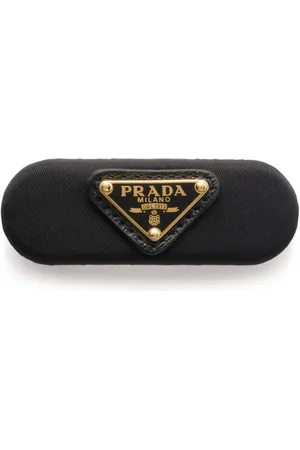 Prada Enamel-logo hair clip