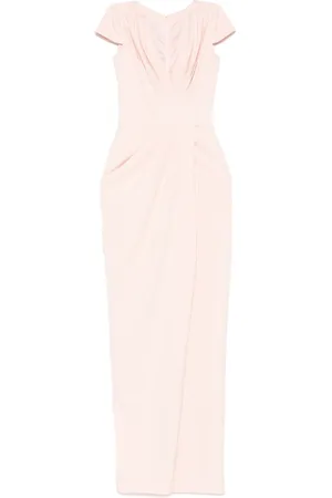 RHEA COSTA Draped maxi dress
