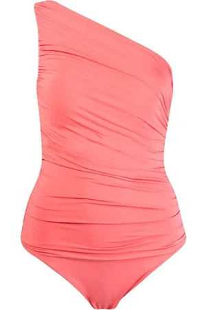 Brigitte One shoulder draped swimsuit
