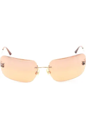 CHANEL 1986-1988 rimless sunglasses