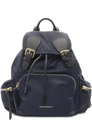 Burberry 2000s logo-lettering backpack