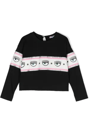 Chiara Ferragni Logo-tape cotton sweatshirt