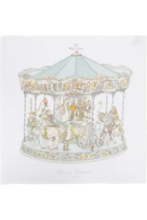 Atelier Choux Carousel-print blanket