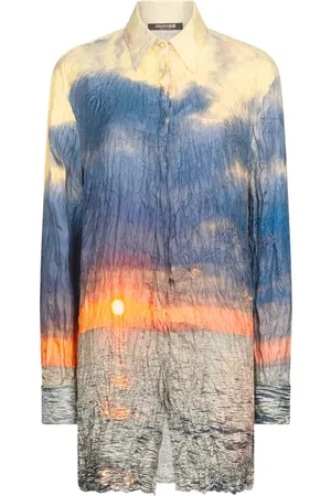 Roberto Cavalli Printed distressed shirt