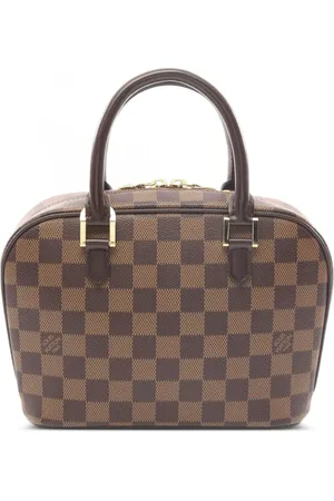 LOUIS VUITTON 2002 Damier Ebène Canvas Sarria tote bag
