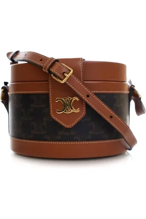 Céline 2020 Medium Triomphe Coated Canvas Tambour crossbody bag