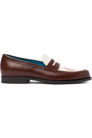 Scarosso Leather slip-on loafers