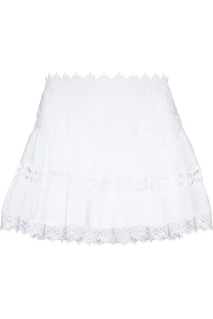 CHARO RUIZ IBIZA Greta lace-insert miniskirt
