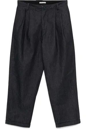 Carter Young Pleat-detail jeans