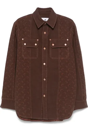 Marine Serre Moon-jacquard shirt