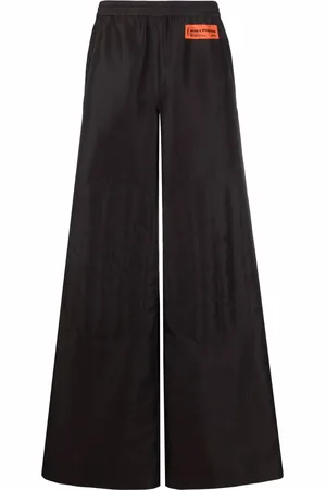 Heron Preston Logo-patch wide-leg trousers