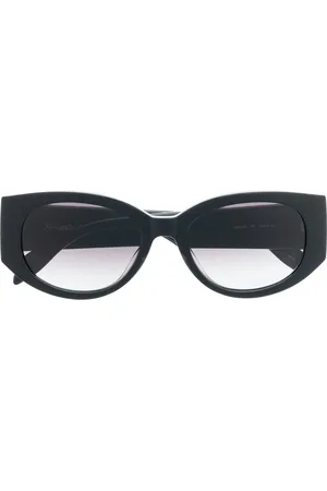 Alexander McQueen Graffiti-logo detail sunglasses