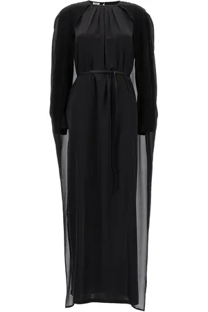 Di.la3 Pari Cape-insert maxi dress