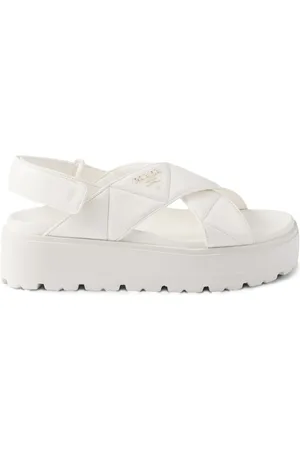 Prada Leather flatform sandals