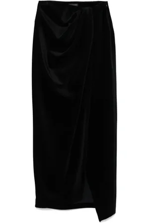 Balenciaga Velvet midi skirt