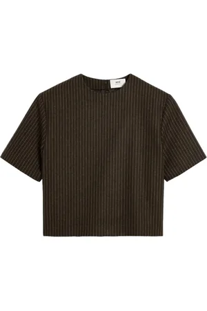 Ami Striped wool top