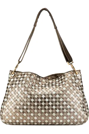 Bottega Veneta 20th Century Intrecciato Metallic Leather shoulder bag