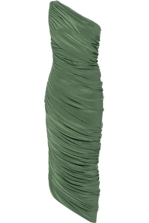 Norma Kamali Diana draped midi dress