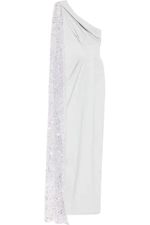 RHEA COSTA Sequin-embellished gown