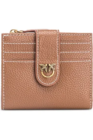 Pinko Love Birds-plaque leather wallet