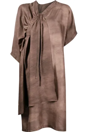 UMA WANG Asymmetric drawstring T-shirt