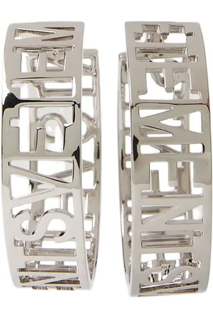 Vetements Logo hoop earrings