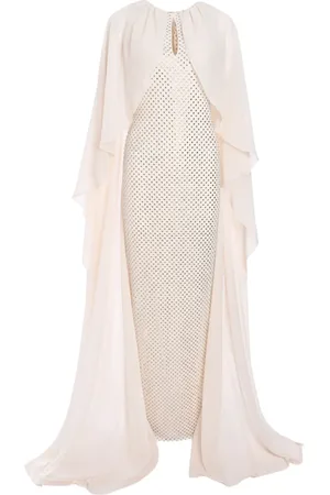 Self-Portrait Draped cape dress