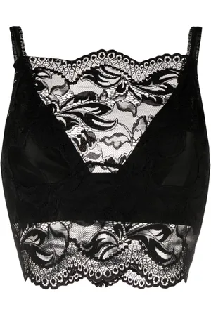 Paco rabanne Lace-detail cropped top
