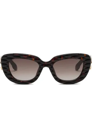 Roberto Cavalli Quilted-frame sunglasses