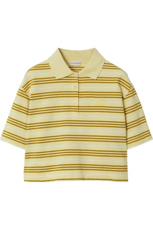 Burberry Striped cotton polo shirt