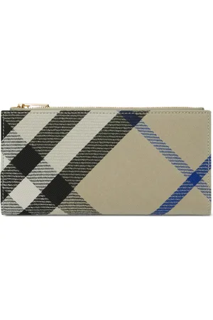 Burberry Large checked bi-fold wallet