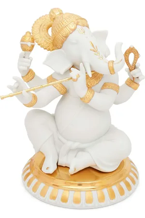 LLADRÒ Bansuri Ganesha porcelain figurine