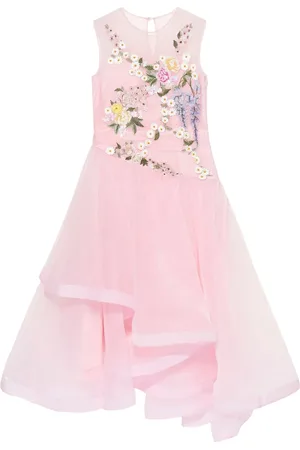 Maison Ava Floral-embroidered dress