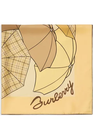 Burberry Umbrellas silk scarf