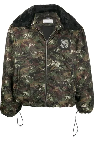 Random Identities Camouflage-print hooded jacket