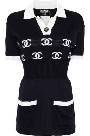 CHANEL 1990-2000s short-sleeved top