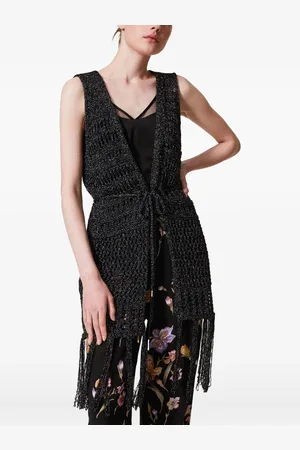 Twin-Set Lurex-detail cardigan