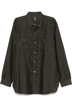 Pins & Needles Embroidered-logo shirt