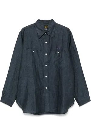 Pins & Needles Embroidered-logo shirt
