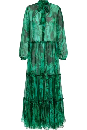 Roberto Cavalli Abstract-print maxi dress