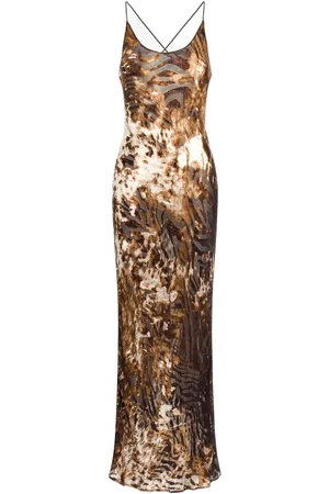 Roberto Cavalli Appaloosa-print maxi dress